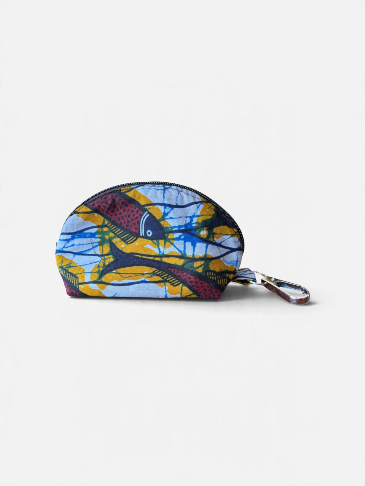 Bahari kitenge pouch by Nguvu, handmade in Tanzania