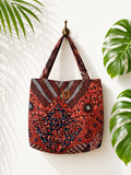 Jioni kitenge beach bag by Nguvu, handmade in Tanzania