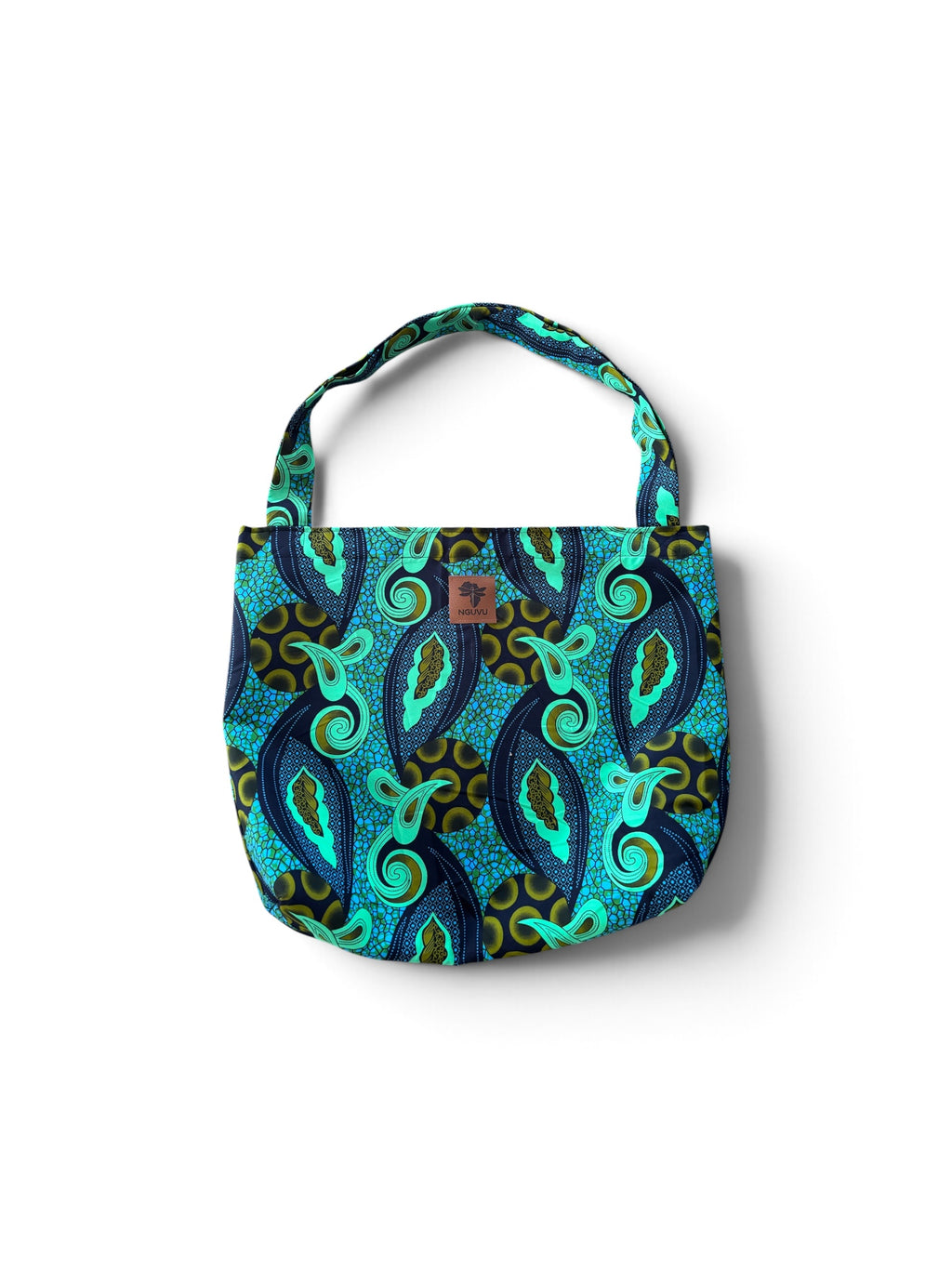 Feruzi kitenge beach bag by Nguvu, handmade in Tanzania