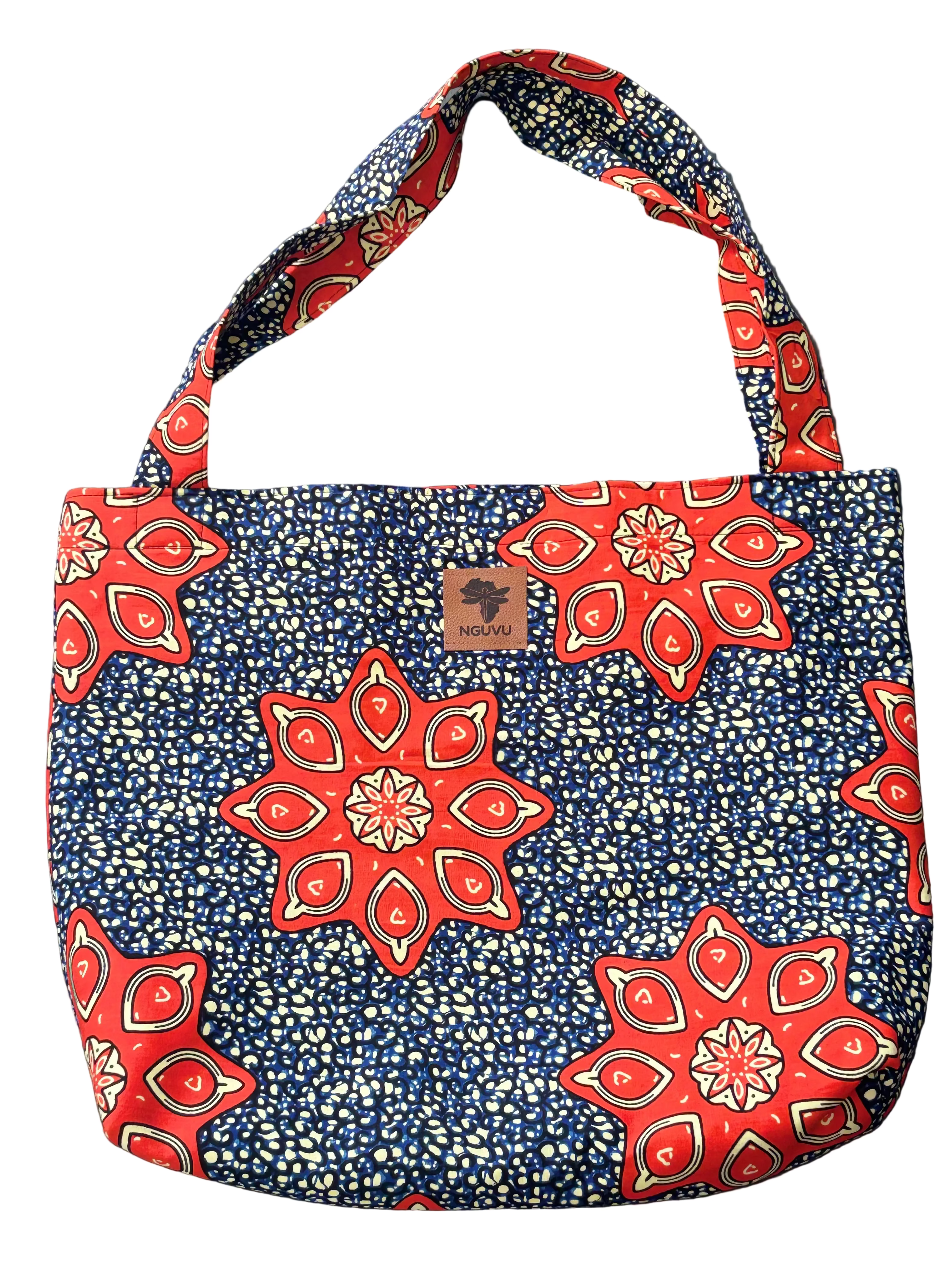 Amara kitenge beach bag by Nguvu, handmade in Tanzania