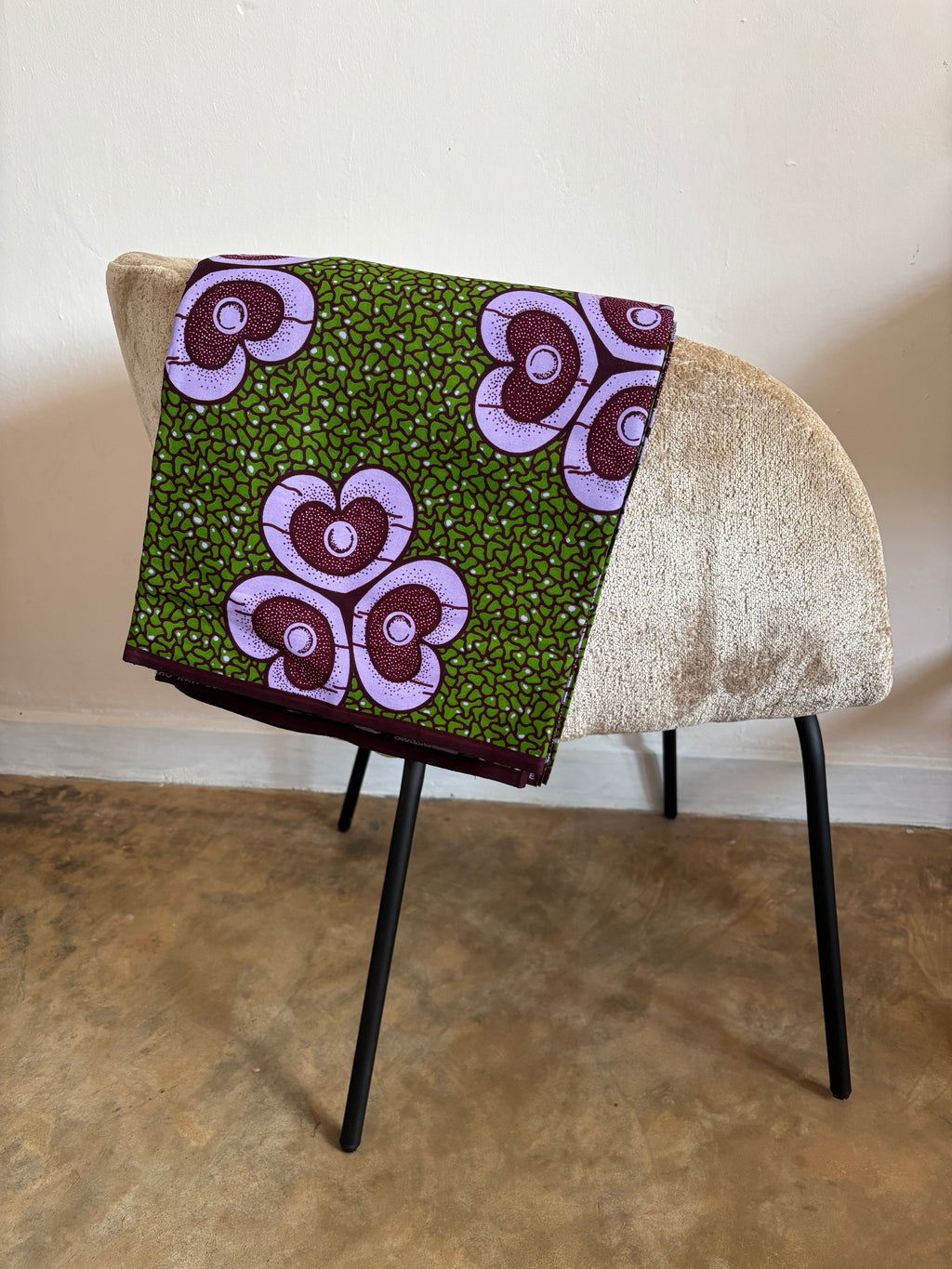 Waridi kitenge beach bag by Nguvu, handmade in Tanzania, detail view