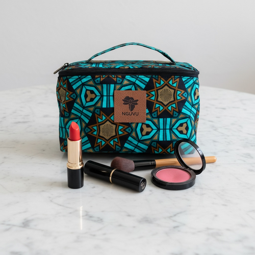 Anga kitenge toiletry bag by Nguvu, handmade in Tanzania